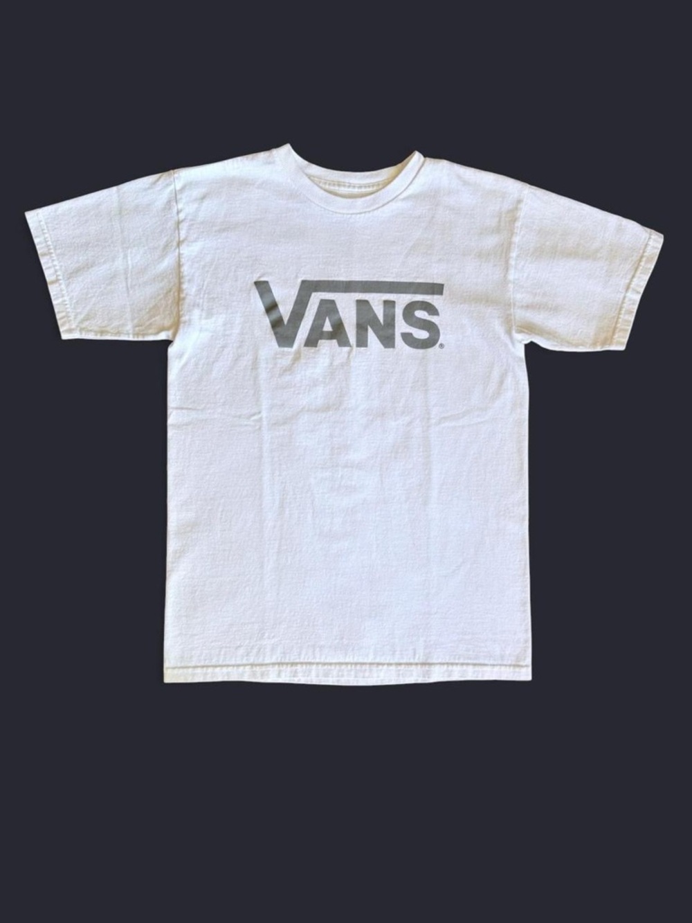 Vans Classic Logo White Graphic Tee - Men’s Small - Picture 1 of 4